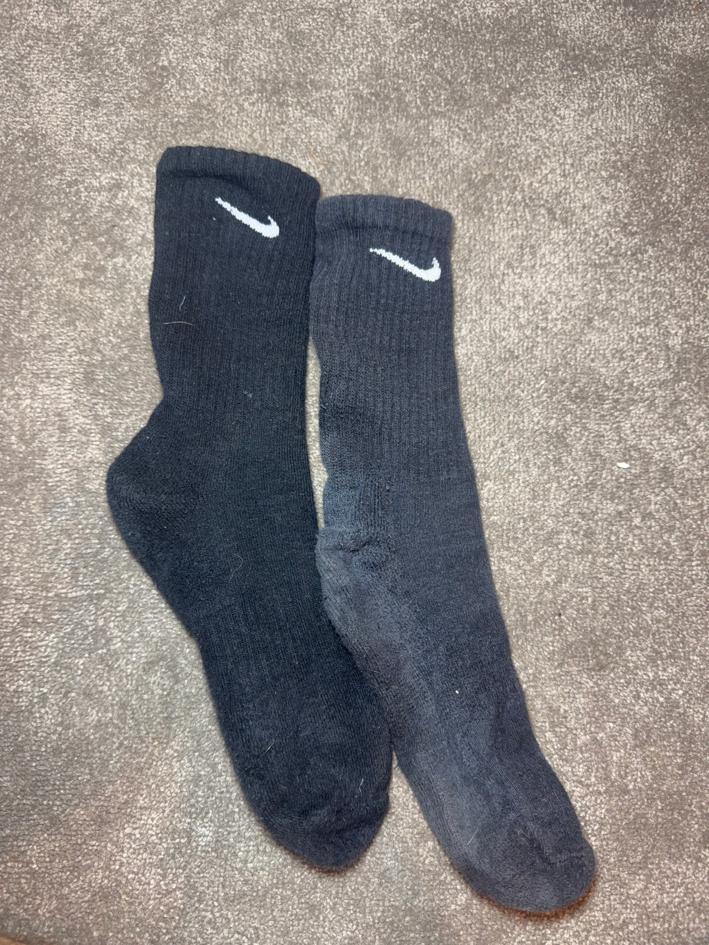 Black worn socks (casual wear)