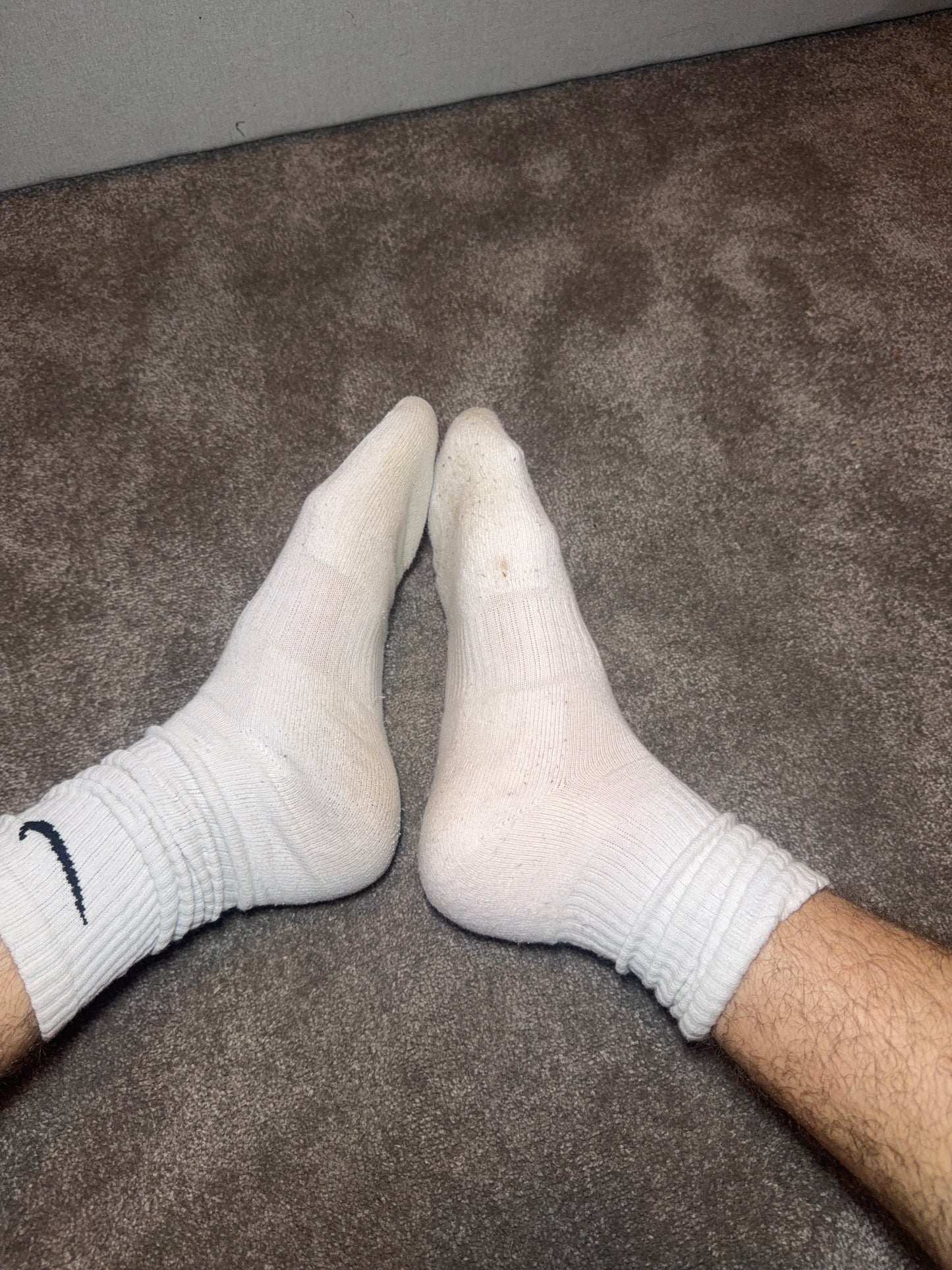 Worn socks (casual wear)