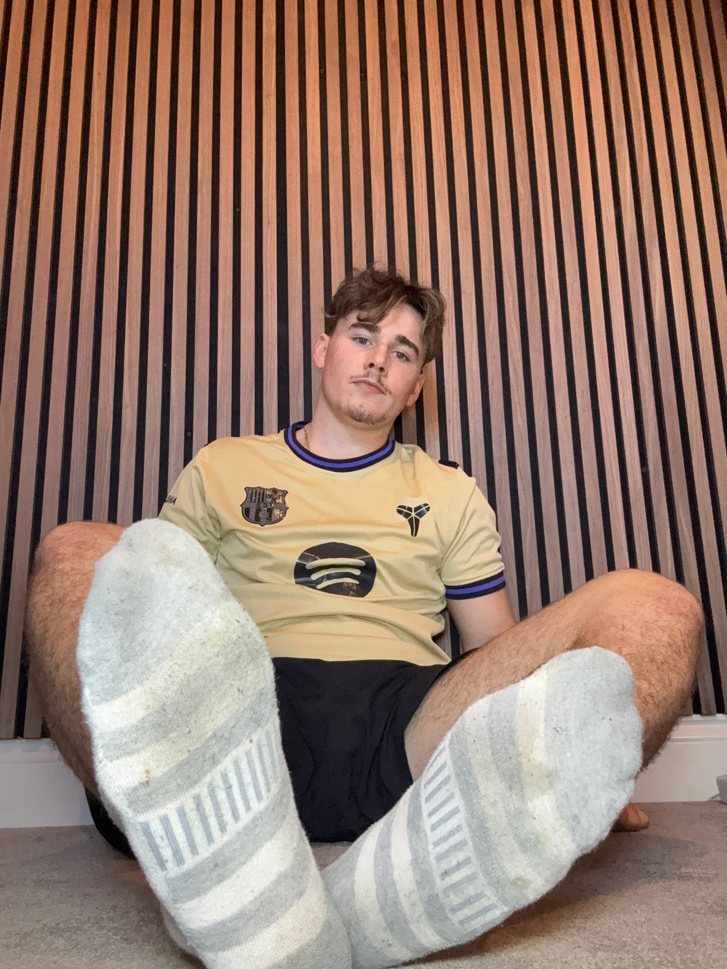 Worn socks (played football in socks)