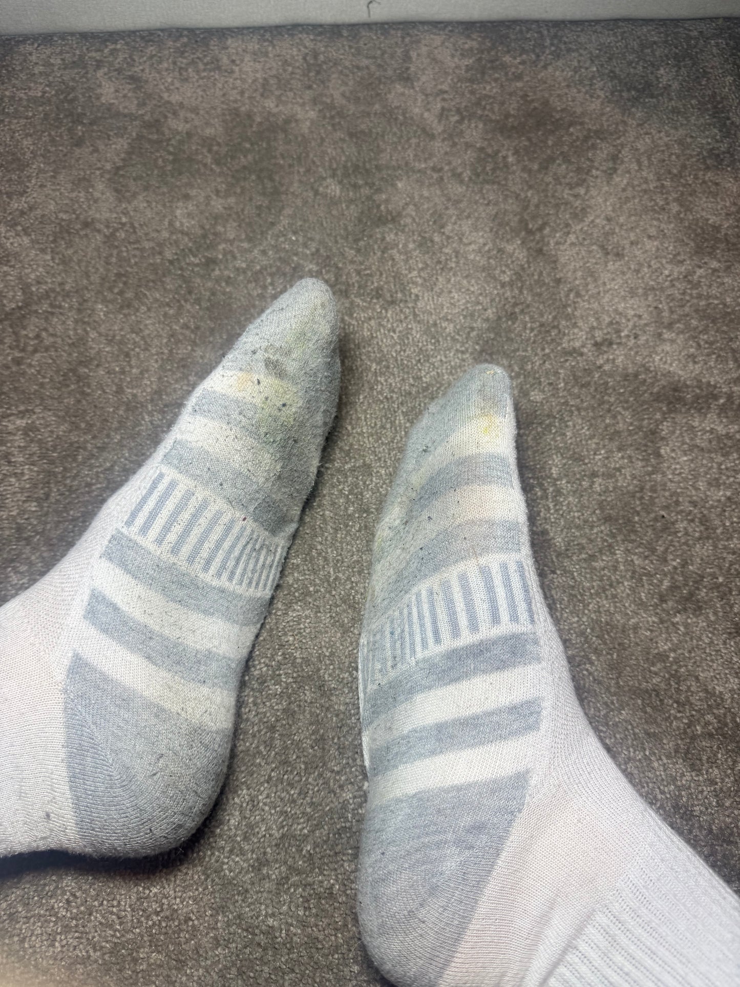 Worn socks (played football in socks)